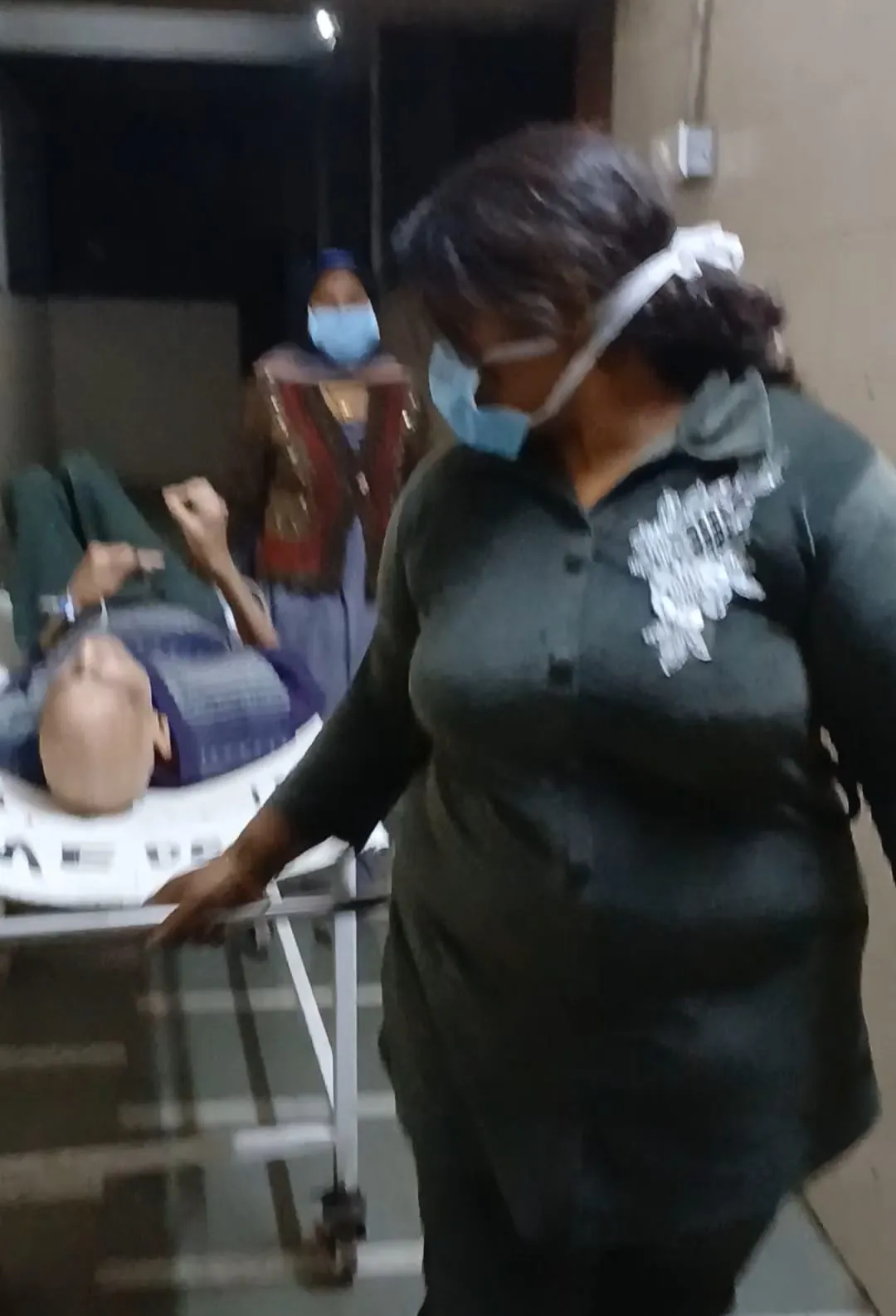 Accompanying a patient to hospital