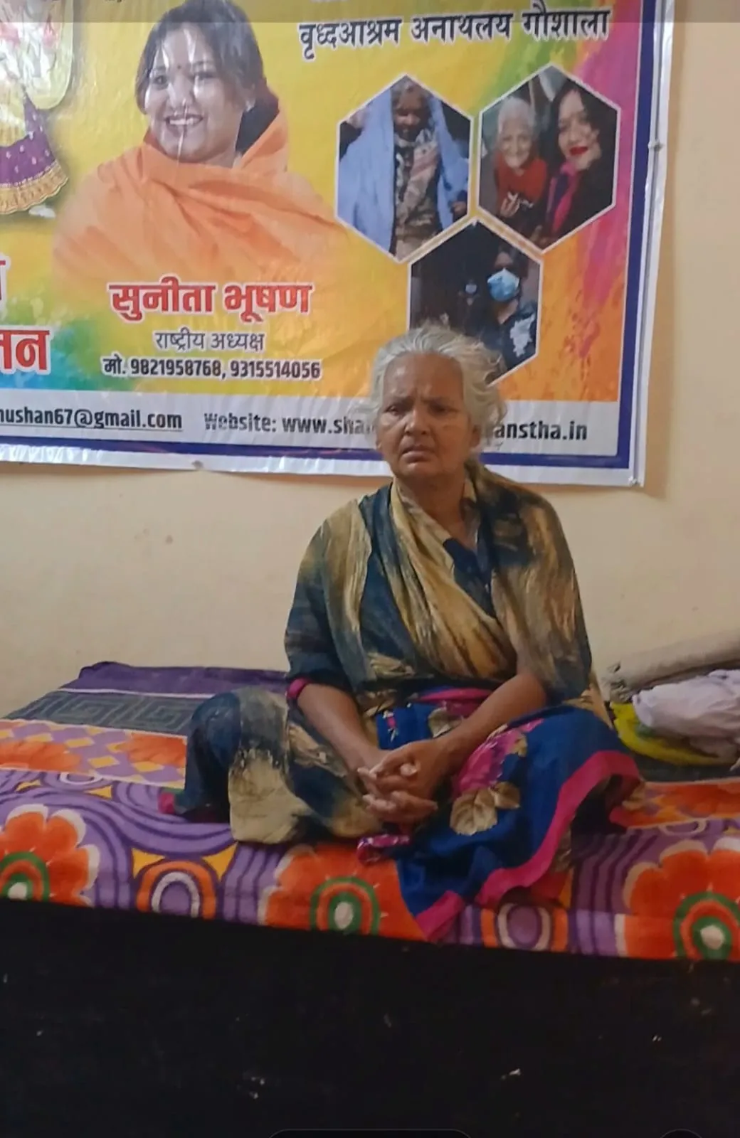 A resident at the ashram